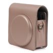 Pearly Lustre PU Leather Bag for Instax SQ6 Camera, Light Brown - 2