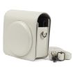 Pearly Lustre PU Leather Case for FUJIFILM Instax SQ6 - White Strap - 1