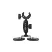 Magnetic Base Dual-Leg Crab Clamp Mount for GoPro Cameras (Black) - 1