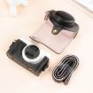 Sony ZV-1F/ZV1M2 Leather Camera Case Bag with Strap (Black) - 2
