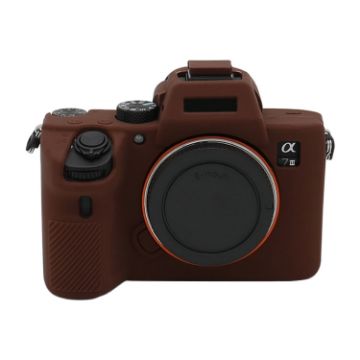 Sony A7 III/A7R III Soft Silicone Protective Case (Coffee) - 1