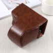 Sony A6400 Full Body Camera Case with Strap - Coffee PU Leather - 3