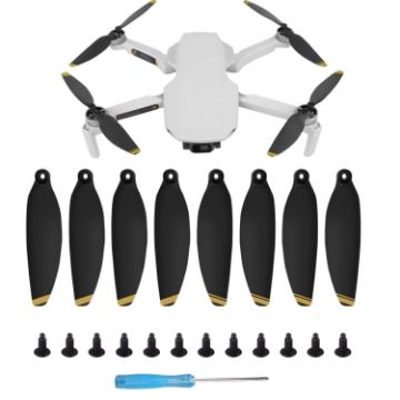 Sunnylife 4726F Low Noise Propellers for DJI Mini SE/2/2 SE (8 PCS, Gold) - 1