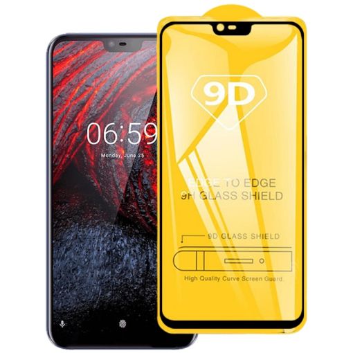 Nokia X6 9D Full Glue Tempered Glass Screen Protector - 1