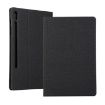 Black Leather Case with Holder for Galaxy Tab S6 T860 - Texture Finish - 1