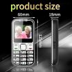 W26 Elder Keypad Phone, 2.2", 6800mAh, SOS, Dual SIM, EU Plug (Black) - 2