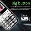 W26 Elder Keypad Phone, 2.2", 6800mAh, SOS, Dual SIM, EU Plug (Black) - 5