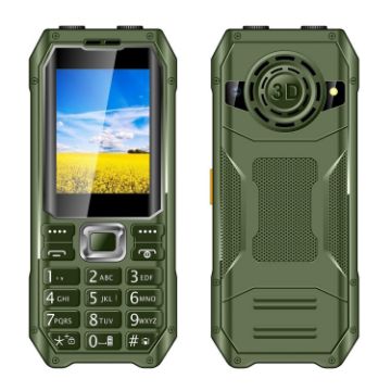 Q6000 Elder Phone, 2.4", 6800mAh, SOS, Dual SIM, EU Plug (Green) - 1