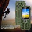 Q6000 Elder Keypad Phone, 2.4", Dual SIM, 6800mAh, SOS, Green - 3