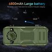 Q6000 Elder Keypad Phone, 2.4", Dual SIM, 6800mAh, SOS, Green - 5