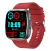 ET593 Smart Watch, 1.75" IPS Screen, ECG/Blood Sugar Monitor (Red) - 1