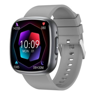 ET593 Smart Watch, 1.75" IPS, ECG/Blood Sugar Monitor, Grey - 1