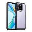 For Honor X5b Acrylic TPU Phone Case - Colorful Series (Black) - 1