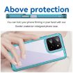 For Honor X5b Acrylic Hybrid TPU Phone Case (Transparent Blue) - 4