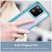 For Honor X5b Acrylic Hybrid TPU Phone Case (Transparent Blue) - 5