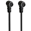 Mini DIN 5 Pin Cable, 0.5m, Elbow to Elbow, Audio/Video - 1