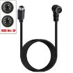 3m Mini DIN 5 Pin A/V Cable (Straight to Elbow) - 3