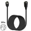 0.5m Mini DIN 5 Pin Audio/Video Cable (Male to Female Straight) - 3
