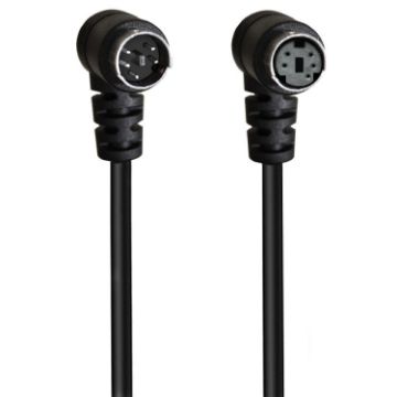 3m Mini DIN 5 Pin A/V Cable (Male to Female Elbow) - 1
