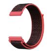 Nylon Braided Watch Band for Samsung Galaxy Watch 42mm (Red Black) - 1