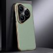 Huawei Pura 80 5G Green Genuine Leather Phone Case - 1