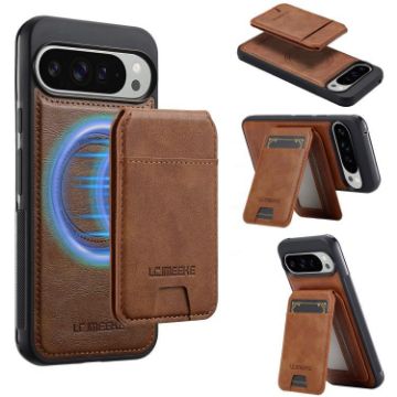 Google Pixel 10 Pro XL Brown RFID Card Bag Magsafe Case - 1