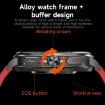 ET492 1.43" AMOLED Smart Watch with ECG/Blood Sugar, Leather Strap - 6