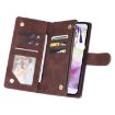 Galaxy A17 5G Zipper Wallet Leather Phone Case (Coffee) - 5