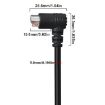 Mini DIN 7 Pin S-Video Cable, 3m Elbow to Elbow Audio/Video - 3