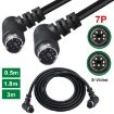 Mini DIN 7 Pin S-Video Cable, 3m Elbow to Elbow Audio/Video - 6