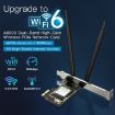 EDUP EP-9617ES 900Mbps WiFi 6 Bluetooth 5.4 PCI-E Adapter (Black) - 3