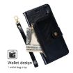 Redmi A5 4G Zipper Bag Leather Phone Case, Black, 171.7mm - 4