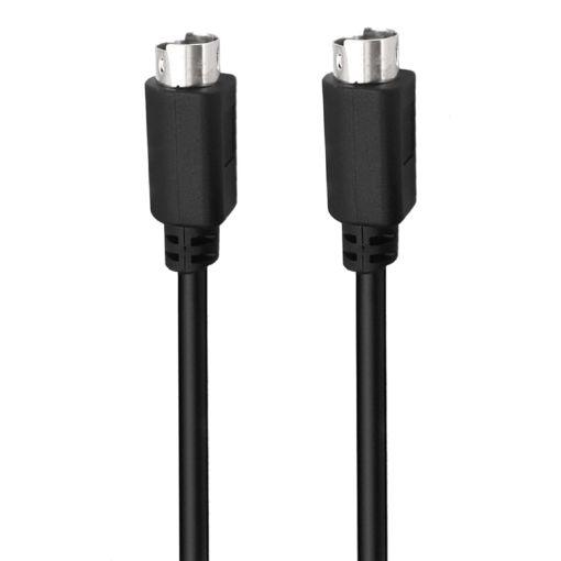 Male to Male Mini DIN 6 Pin Core Extension Cable, 0.5m Length - 1