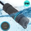 10Gbps IP68 Waterproof Type-C Female to Female Coupler Adapter - 5