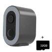 Tuya Smart HD Battery Camera, Low Power, 32GB, EU Plug (Grey) - 1