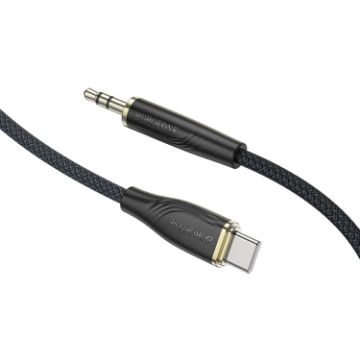 Borofone BL23 3.5mm to USB-C AUX Audio Cable 1m (Black) - 1
