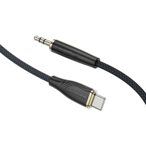 Borofone BL23 3.5mm to USB-C AUX Audio Cable 1m (Black) - 1