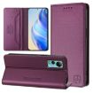 Ulefone Note 14 Violet RFID Leather Case - Dual-Fold Magnetic Suction - 1