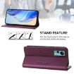 Ulefone Note 14 Violet RFID Leather Case - Dual-Fold Magnetic Suction - 4