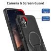 Samsung Galaxy A05 Black Armor MagSafe Holder Phone Case - 5