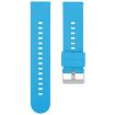18mm Blue Silicone Watch Band with Steel Buckle - 1