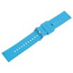 18mm Blue Silicone Watch Band with Steel Buckle - 3