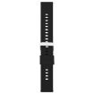20mm Black Silicone Watch Band with Steel Buckle - 2