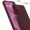 Moto G55 5G Shockproof Silicone Magsafe Case - Plum Color - 6