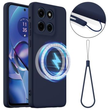 Moto G Stylus 5G 2025 Shockproof Magsafe Case - Navy Blue - 1