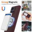 Moto G 2025 5G Shockproof Silicone Magsafe Case - Plum Color - 3