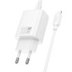 hoco N60 PD20W Charger Set with Type-C to 8 Pin Cable, EU Plug, White - 2