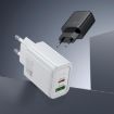 hoco N61 PD20W+QC3.0 Charger EU Plug with 1m Type-C to 8 Pin Cable - 6