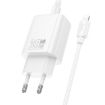 hoco N63 PD30W+QC3.0 Charger EU Plug with 1m Type-C to 8 Pin Cable - 2