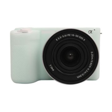 Sony ZV-E10 II/M2 Litchi Texture Silicone Case (Jelly Green) - 1